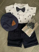 Suit Baby Outfit Short Clothing Birthday-Dress Newborn Boy Kid Hat 6-9 12 3 18-24-Mouth