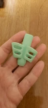 3 uds dos pluma en forma de dedo de silicona titular del bebé de aprendizaje de escritura herramienta pluma de escribir corrección set de papelería infantil