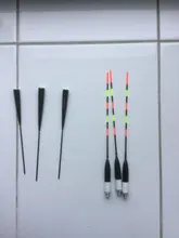 Flotador de pesca eléctrico LED, aparejos de pesca ligeros, flotador electrónico luminoso sin batería, 3 unids/set