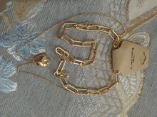 Sweater Chain Necklace Fashion Jewelry Love Pendant Hip-Hop Gold-Color Long Women LATS