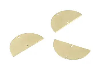 

Brass Semi Circle Connector - Raw Brass Half Moon Connector - Brass Moon For Earring Necklace - 6Pcs/Lot - 30x15x0.8mmm - PP3448