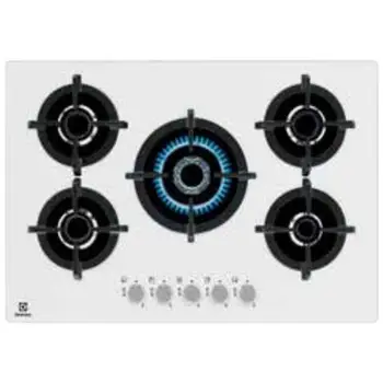 

Gas EGG 7537 W 5 burner Gas cooktop color BiancoELECTROLUX381.63