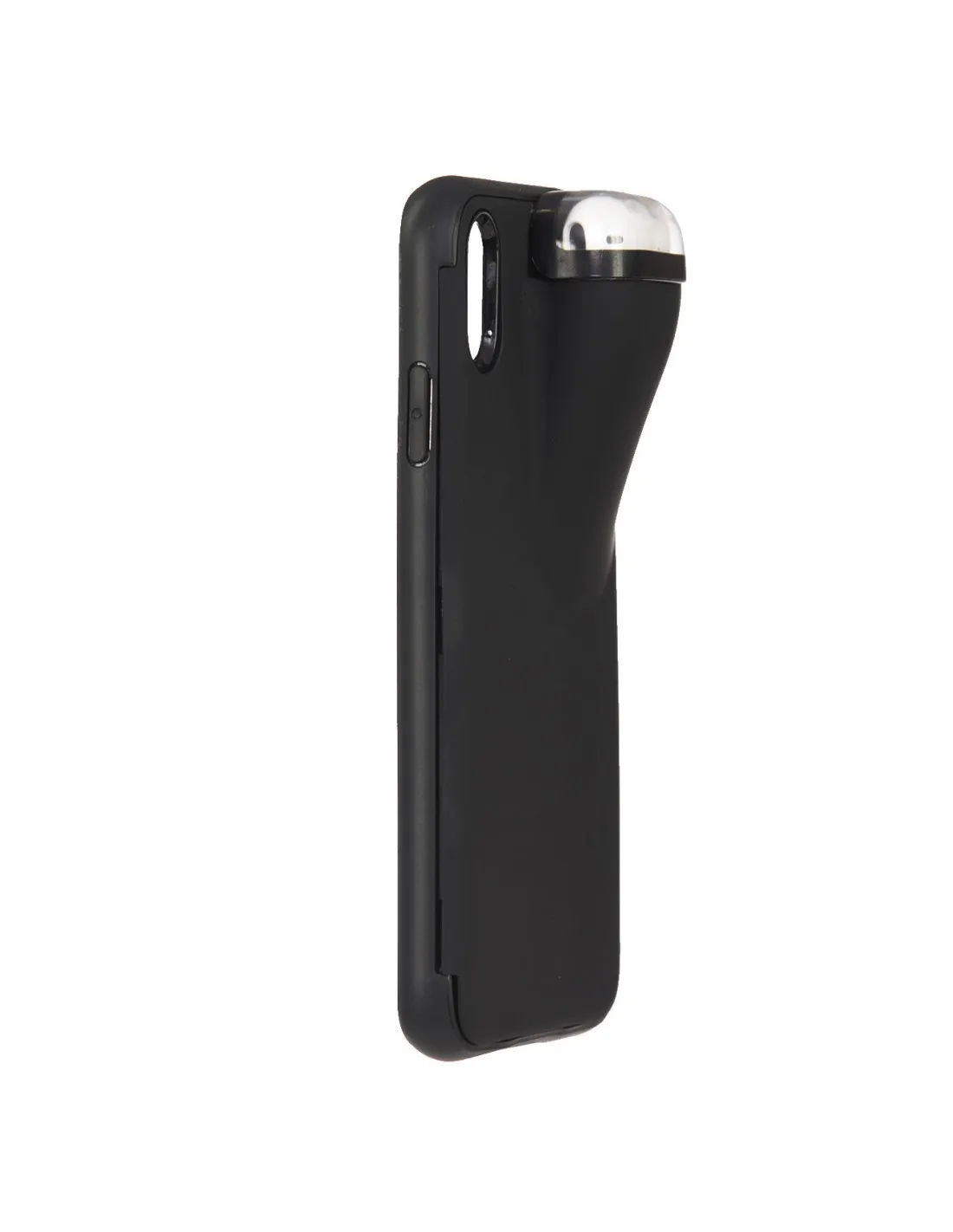 Black headphone Holder case for iPhone XS