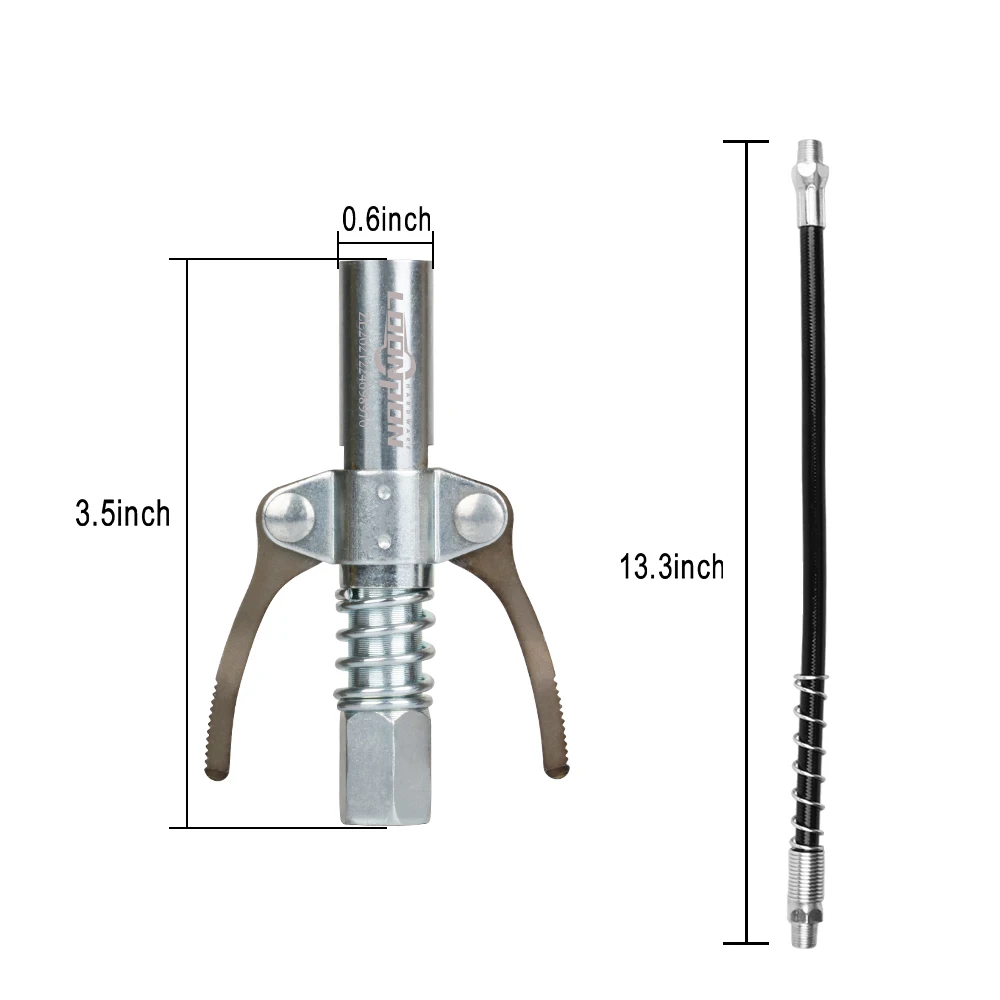 Lock On Tool Grease Gun Accessories Coupler Heavy-Duty Double Handle Quick Release Nozzle Oil Pump Car Syringe Lubricant Tip oil pump,grease gun,grease gun coupler