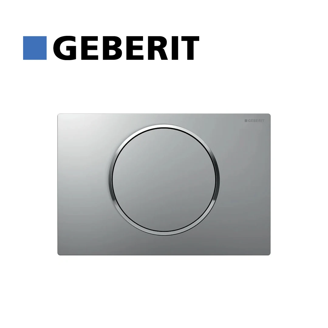 

Geberit Actuator Plate Sigma10 For Stop-And-Go Flush:Matt Chrome-Coated, Easy-To-Clean Coated, Bright Chrome-Plated 115.758.JQ.5
