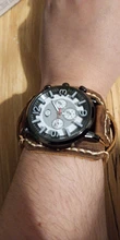Jessingshow-Relojes Retro de cuero para hombre, cronógrafo deportivo, de cuarzo, estilo Punk, Masculino, 2020