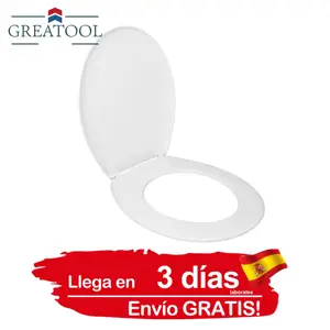 WOLTU Tapa WC Universal con Cierre Suave Asiento Inodoro Familiar Tapa  Inodoro con Asiento Magnético para