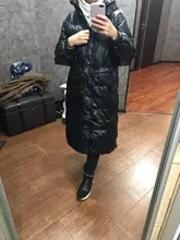 Down-Jacket Coat Yellow Winter Women Outerwear Snow FTLZZ Warm Blue Long 90%White-Duck-Down