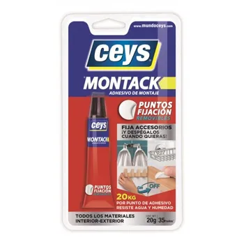 

ADHESIVE MOUNT TUBE 20 GR BL REMOVABLE MONTACK POINTS SETS
