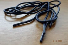 1 un par de cuero cordones de algodón encerado los cordones de los zapatos ronda los cordones de los zapatos de cordones de cuero para zapatos cuerdas
