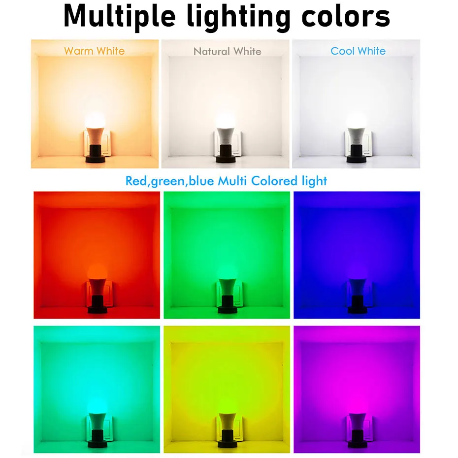 Фото Умсветодиодный Светодиодная лампа Zigbee 18 Вт E27 B22 RGB + WW + CW Tuya, приглушаемая лампа с Wi-Fi, голосовым управлением, совместима с Alexa, для домашнего декора №2