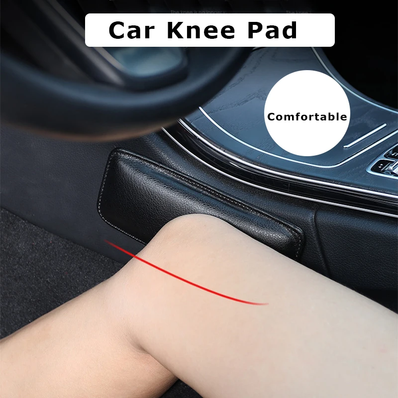 

Universal Leather Knee Pad for Car Interior Pillow Comfortable Elastic Cushion Memory Foam Leg Pad Thigh Support Car Accessories