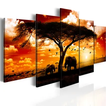 

Picture-birds above the Savannah-100x50 cm
