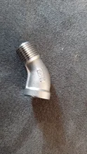 1/4 3/8 1/2 3/4 1 1-1/4 1-1/2 2 BSPT Female To Male 45 Degree Elbow Connector
