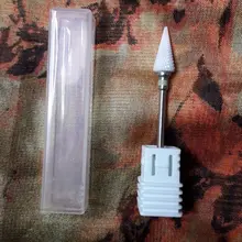 Fresas de cerámica para uñas, brocas eléctricas para manicura y pedicura, máquina de limado, equipo de herramientas de Arte de uñas, 1 Uds.