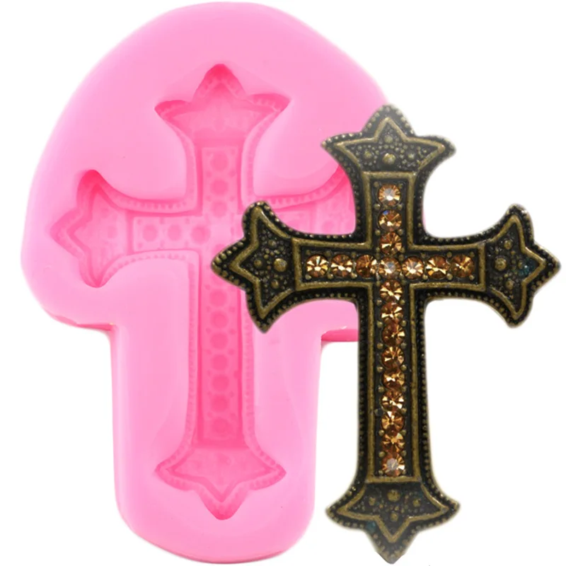 Cross Shape Silicone Mold Chocolate Making Mould Sugarcraft Fondant
