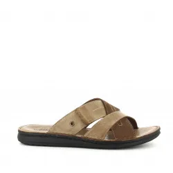 

Mens sandals WALK & FLY 2307-29260 marron