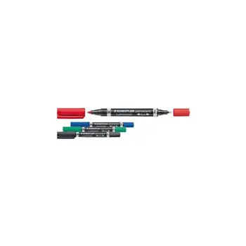 

Pack of 10 PCs-permanent marker pen lumocolor duo 348 f / m neroSTAEDTLER16.54
