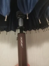 Rain-Umbrella Parapluie Glassfiber Long-Handle Wooden Strong Windproof Brand Womens