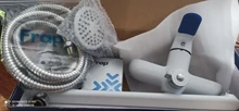 Shower Faucet Spray-Painting Bathroom-Tap Brass Frap White Outlet Body-Surface