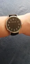De lujo de minimalismo relojes de moda de los hombres Ultra delgado de cuero negro reloj de pulsera de cuarzo de los hombres reloj informal negocios Relogio Masculino