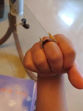 Anillo de supervivencia de seguridad EDC para hombres y mujeres, herramienta de defensa personal de acero inoxidable, anillo de defensa para dedo, Color plateado, dorado y negro, 1 Uds.