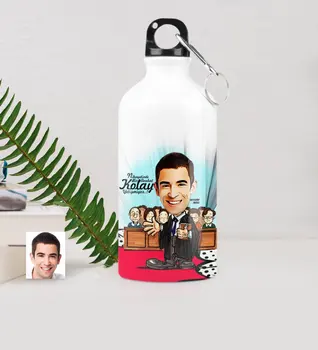 

Personalized Mr Attorney Caricature Of Metal Water bowl (500 ml.) 2