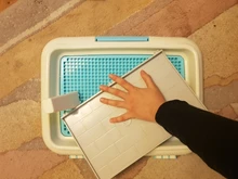 Potty Toilet-Mat Pee-Pad Pet-Toliet-Training Trainer Dog-Pad-Tray HOOMIN Portable 