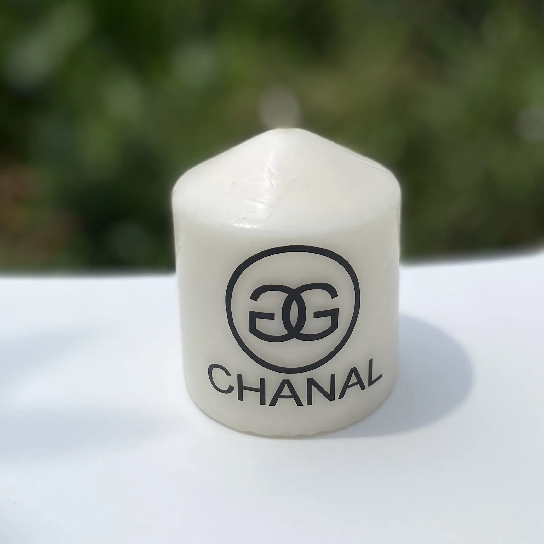 Custom luxury Logo Candle Stickers Luxe Brand Stickers Wedding gifts decoration (Candle will not included)