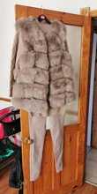 Vest Jacket Real-Fur-Coat Natural Winter Fashion Womens High-Quality Luxurious Fox-Fur