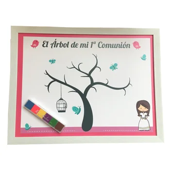 

Picture with Frame tree Prints communion girl Pink
