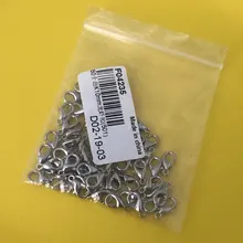 Ganchos de cierre de langosta para fabricación de joyas, collar, pulsera, cadena, suministros DIY, accesorios, 50 unids/lote