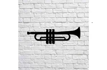 

Металлический декор стен Trumpet 17x50 cm дизайн интерьера домашнего