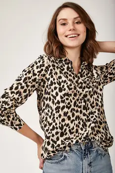 

Happiness ist. Women's Print Viscose Shirt DD00611