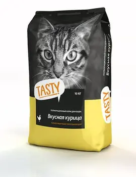 

Dry food TASTY Petfood cat. chicken 10кг.