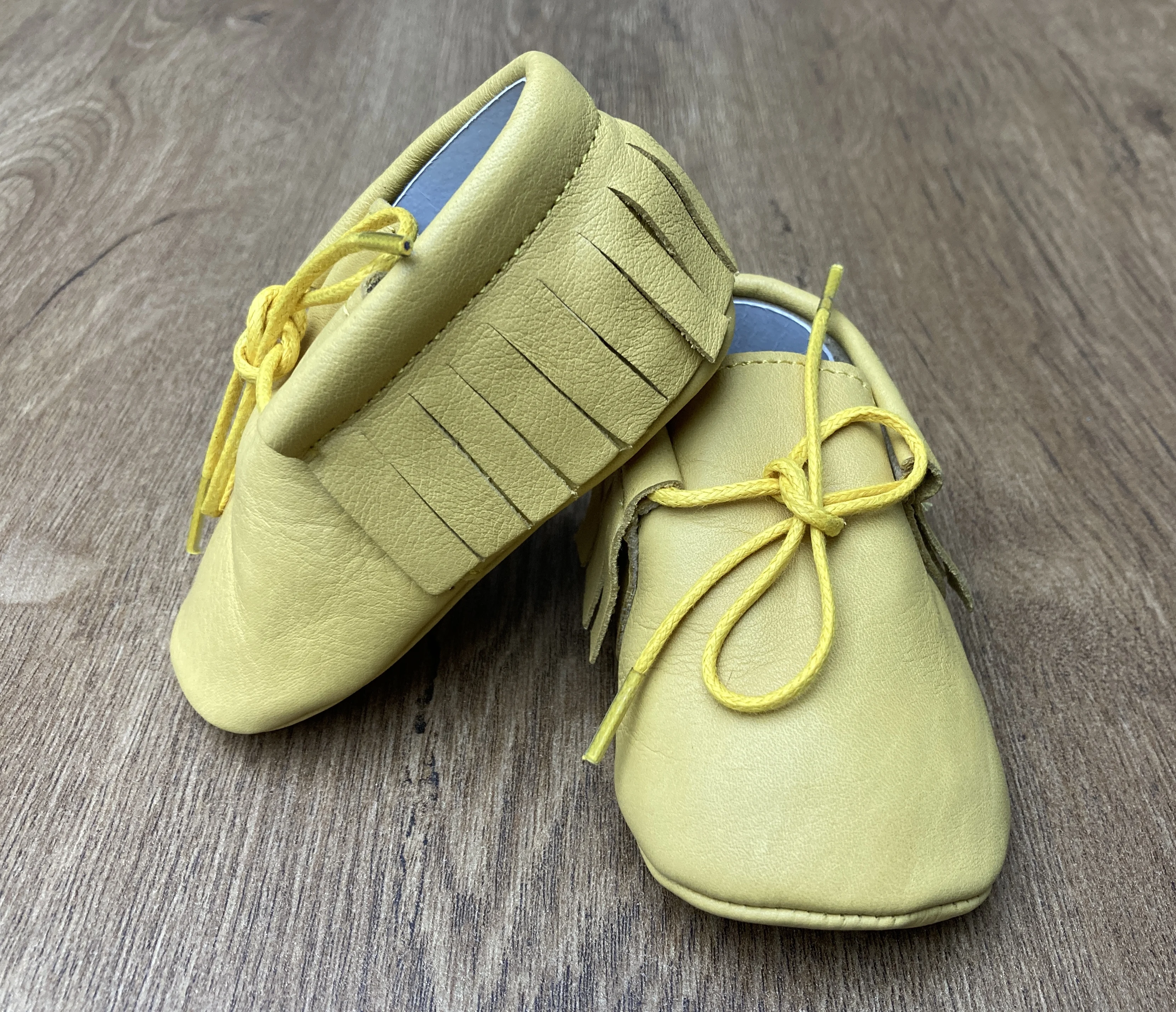 Handmade Baby Moccasins Genuine Cow Leather Shoes First Walker Newborn Toddler Booties For Boys And Girls Prewalker Crawling