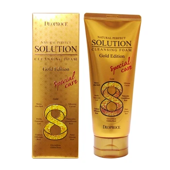 

Sepiolite for facial cleanser gold and oriental herbs deoproce Natural Perfect Solution cleansing foam gold