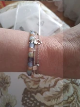 JeeMango de acero inoxidable Flor de cristal CZ colgante de planta pulseras para las mujeres cadena de oro rosa y pulsera de enlace pulsera JB19114