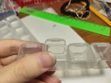 Caja de joyería de plástico de varios compartimentos y de 9 tamaños, para guardar joyas, ordenar abalorios y cuentas, caja ajustable