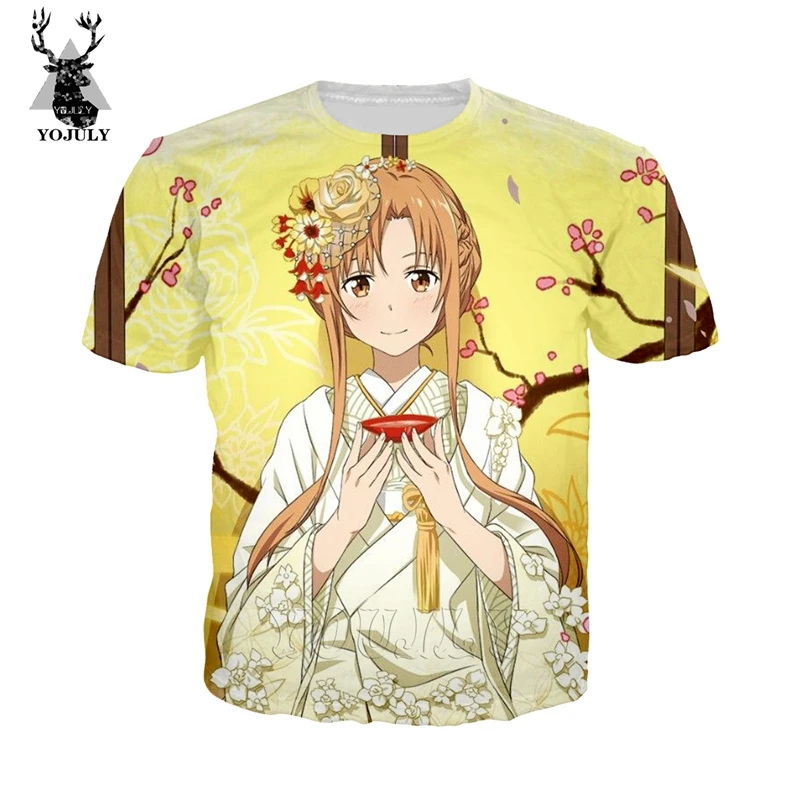 

Sword Art Online tshirt stranger things t shirt men off white 3D T-shirts harajuku lil peep shirt streetwear hip hop fashion 166
