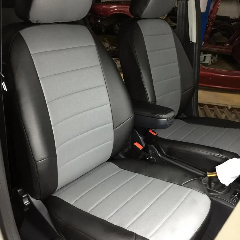 Для Skoda Fabia II Hb/Wag с 2007 2014 гв. (разд. задн. спин.) модельные чехлы на сиденья из экокожи
