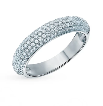 

Silver ring with cubic zirconia sunlight sample 925