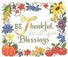 2021 Customize Embroidery Thankful Counted Cross Stitch Birth Record kits with 100% Cotton Floss & Free Shipping for Wall Decor 1