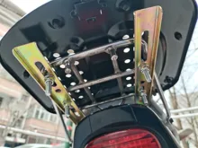 Caja de equipaje para motocicleta, estuche superior con 2 llaves, equipaje de Scooter multifuncional, para almacenamiento de equipaje, 45L