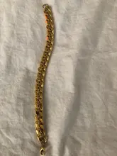 Pulsera de acero inoxidable para hombres y mujeres, pulseras de cadena de eslabones cubanos, Color dorado y plateado, joyería de moda al por mayor KBB10