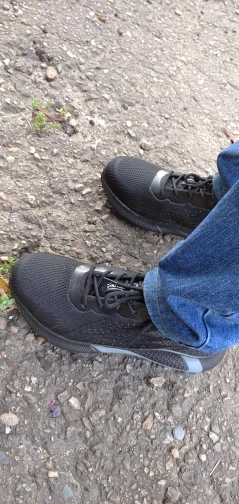 נעלי הגנה ובטיחות לעבודה שחור כתום