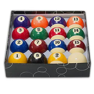 Juego Bolas Billar Economicas Standard Green 57.3mm 60.3mm