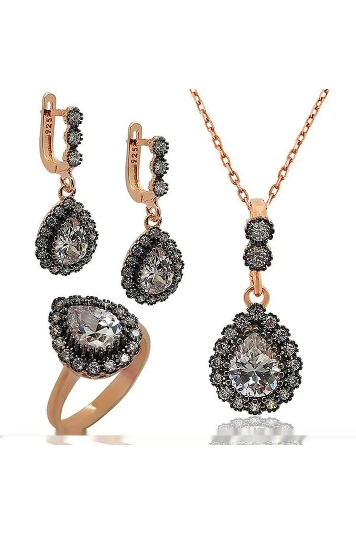 

Silver Diamond Model Set Jewelry