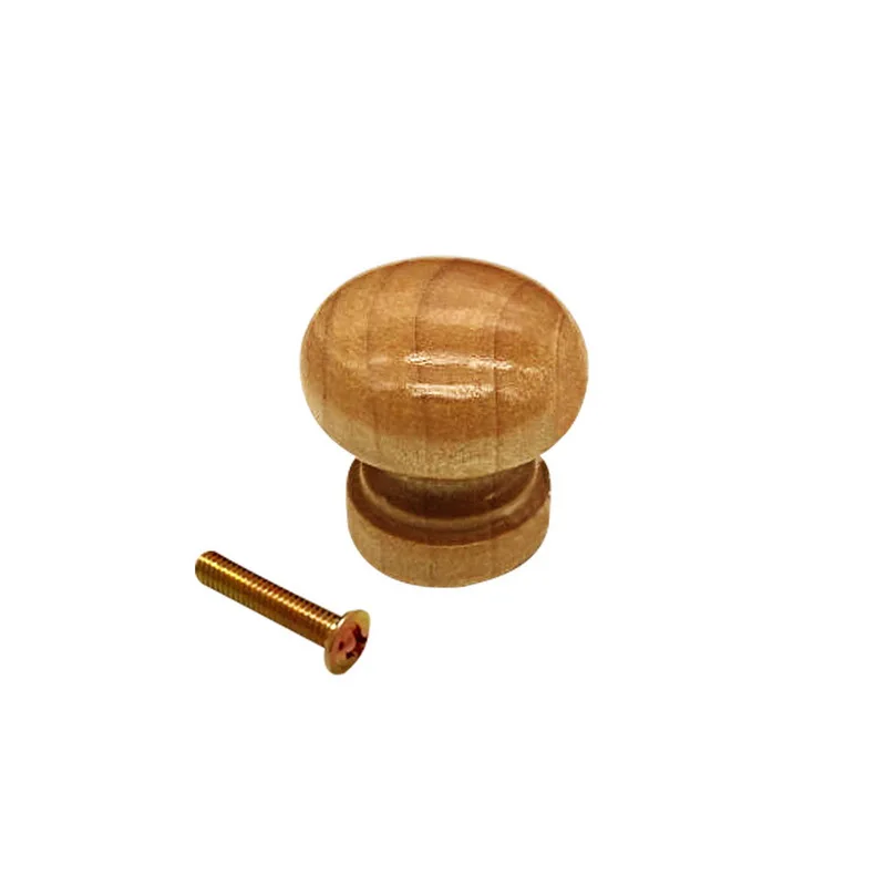 

10pcs 28mm Natural Wooden Cabinet Drawer Cupboard Wardrobe Door Knobs Pull Handle Hardware