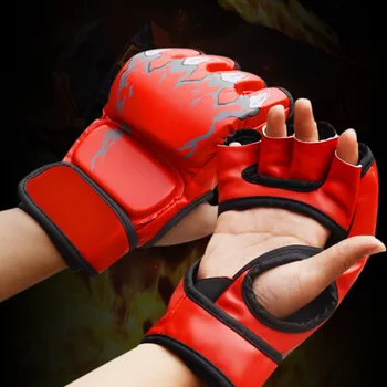 

Half-Fingures Boxing Gloves For Children and Adults Free Fight Fitness Home Use Professional Training Sanda Boxing Gloves